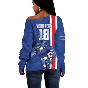 Cape Verde Pride Custom Off Shoulder Sweater The First Voyage Of Champions - African Pride