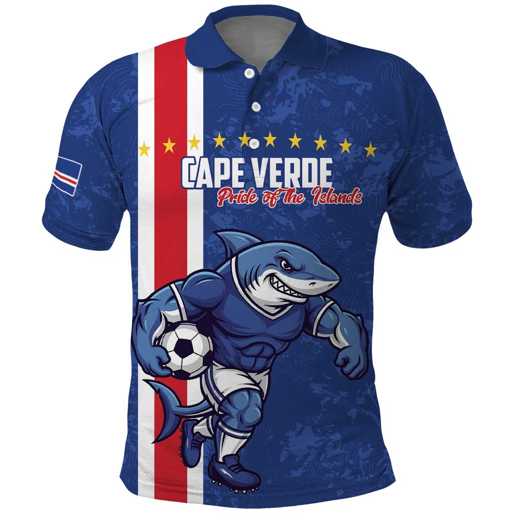 Cape Verde Pride Custom Polo Shirt The First Voyage Of Champions - African Pride