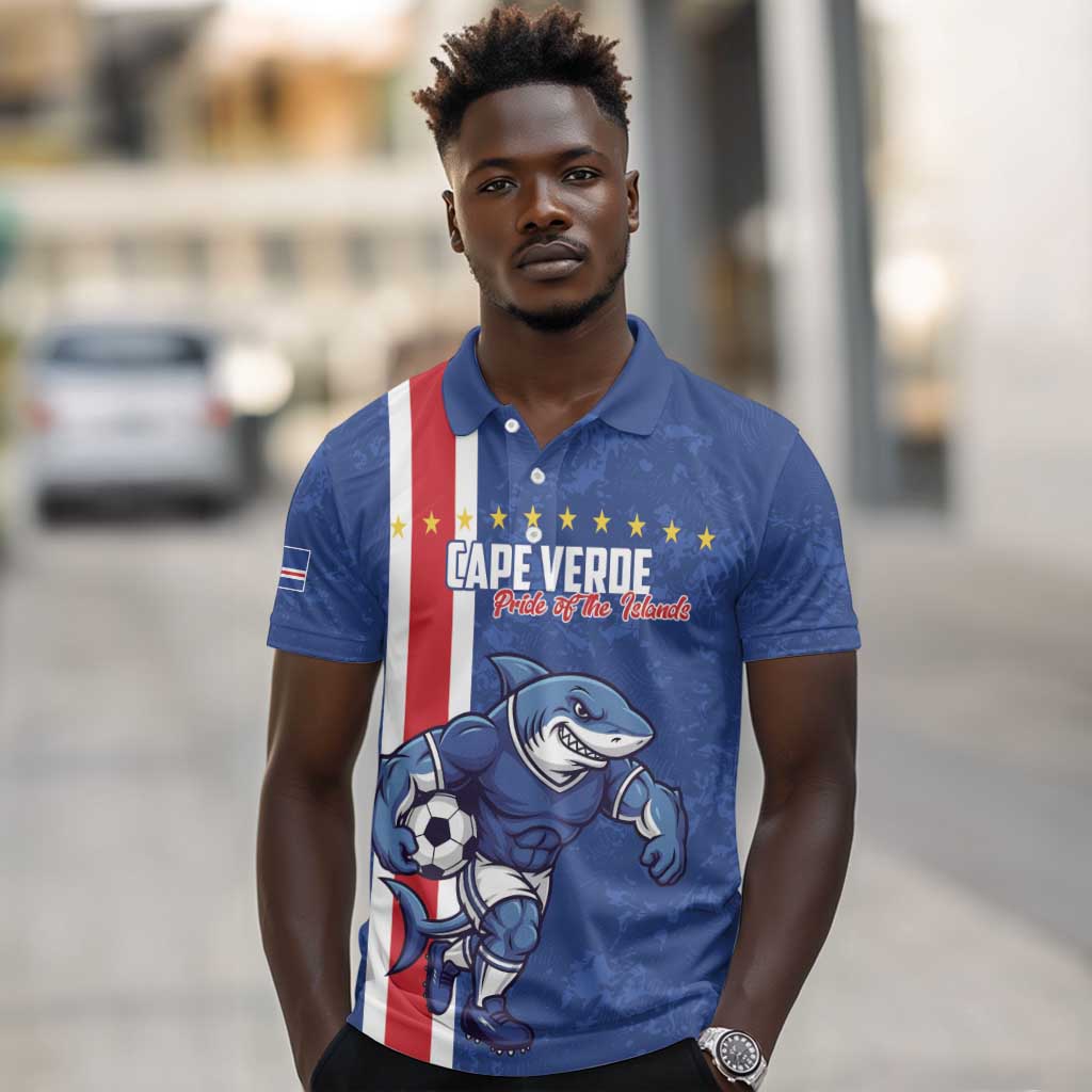 Cape Verde Pride Custom Polo Shirt The First Voyage Of Champions - African Pride
