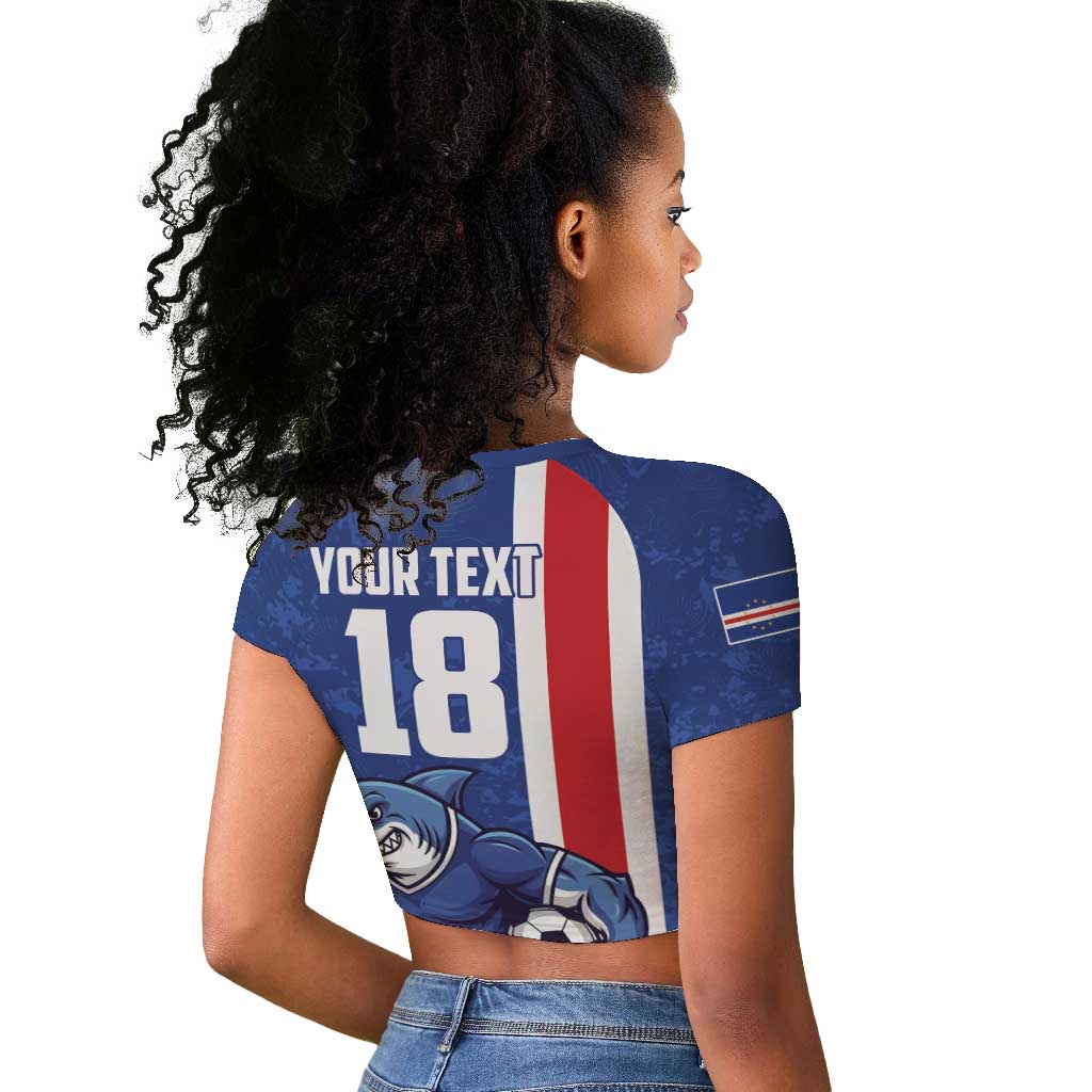 Cape Verde Pride Custom Raglan Cropped T shirt The First Voyage Of Champions - African Pride