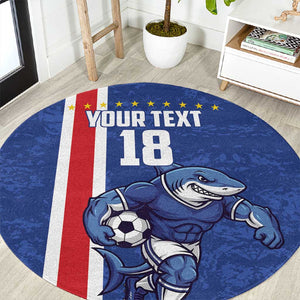 Cape Verde Pride Custom Round Carpet The First Voyage Of Champions - African Pride