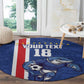 Cape Verde Pride Custom Round Carpet The First Voyage Of Champions - African Pride