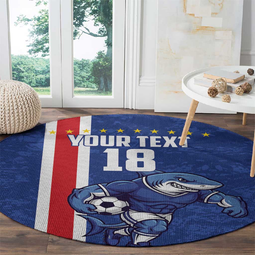 Cape Verde Pride Custom Round Carpet The First Voyage Of Champions - African Pride