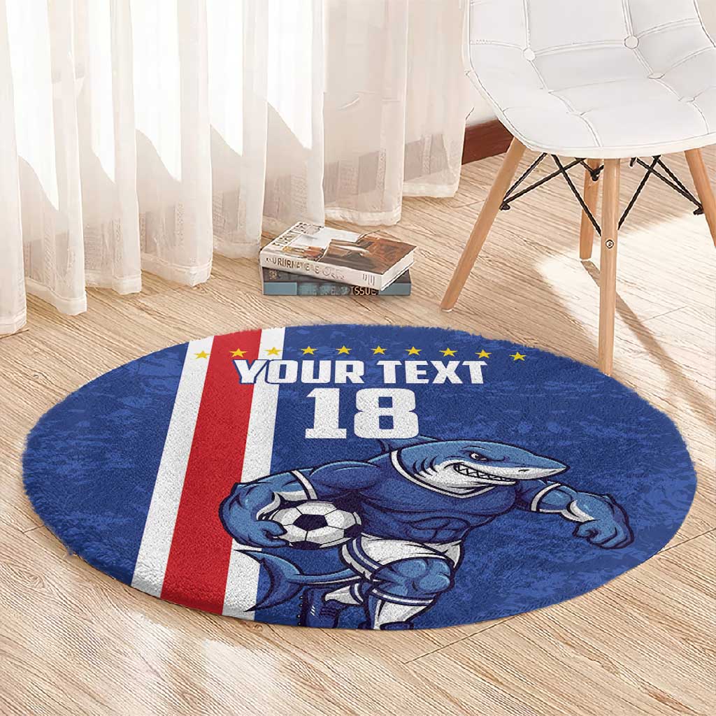 Cape Verde Pride Custom Round Carpet The First Voyage Of Champions - African Pride