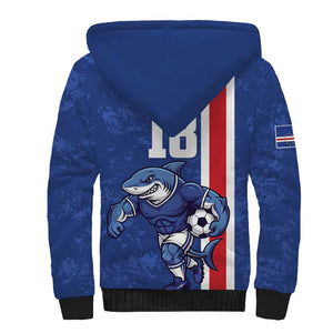 Cape Verde Pride Custom Sherpa Hoodie The First Voyage Of Champions - African Pride