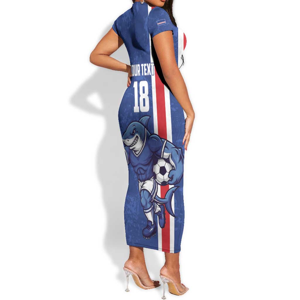 Cape Verde Pride Custom Short Sleeve Bodycon Dress The First Voyage Of Champions - African Pride