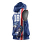 Cape Verde Pride Custom Sleeveless Hoodie The First Voyage Of Champions - African Pride