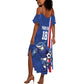 Cape Verde Pride Custom Summer Maxi Dress The First Voyage Of Champions - African Pride