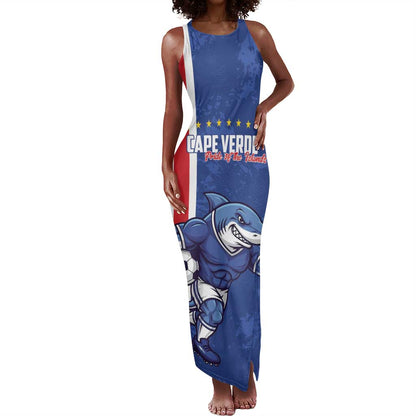 Cape Verde Pride Custom Tank Maxi Dress The First Voyage Of Champions - African Pride