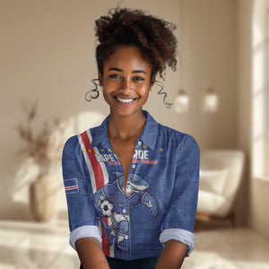 Cape Verde Pride Custom Women Casual Shirt The First Voyage Of Champions - African Pride