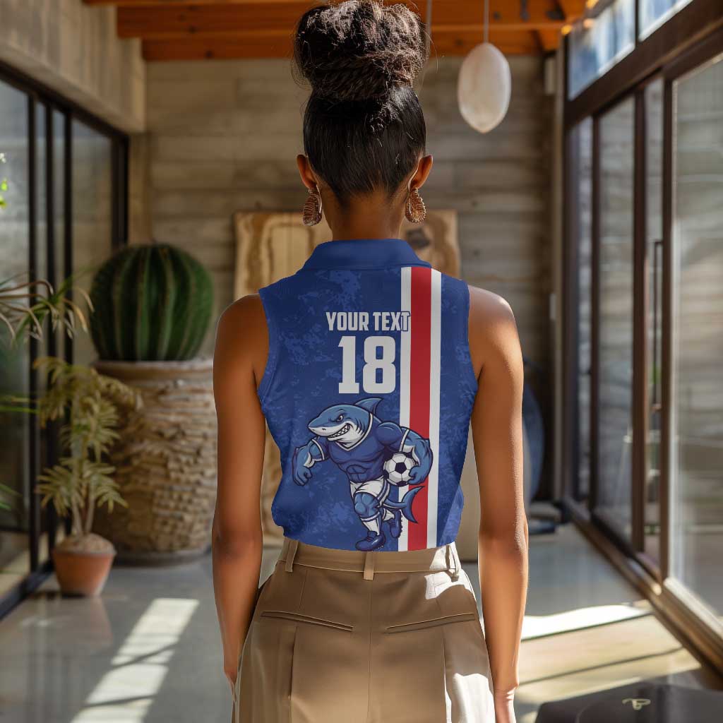 Cape Verde Pride Custom Women Sleeveless Polo Shirt The First Voyage Of Champions - African Pride
