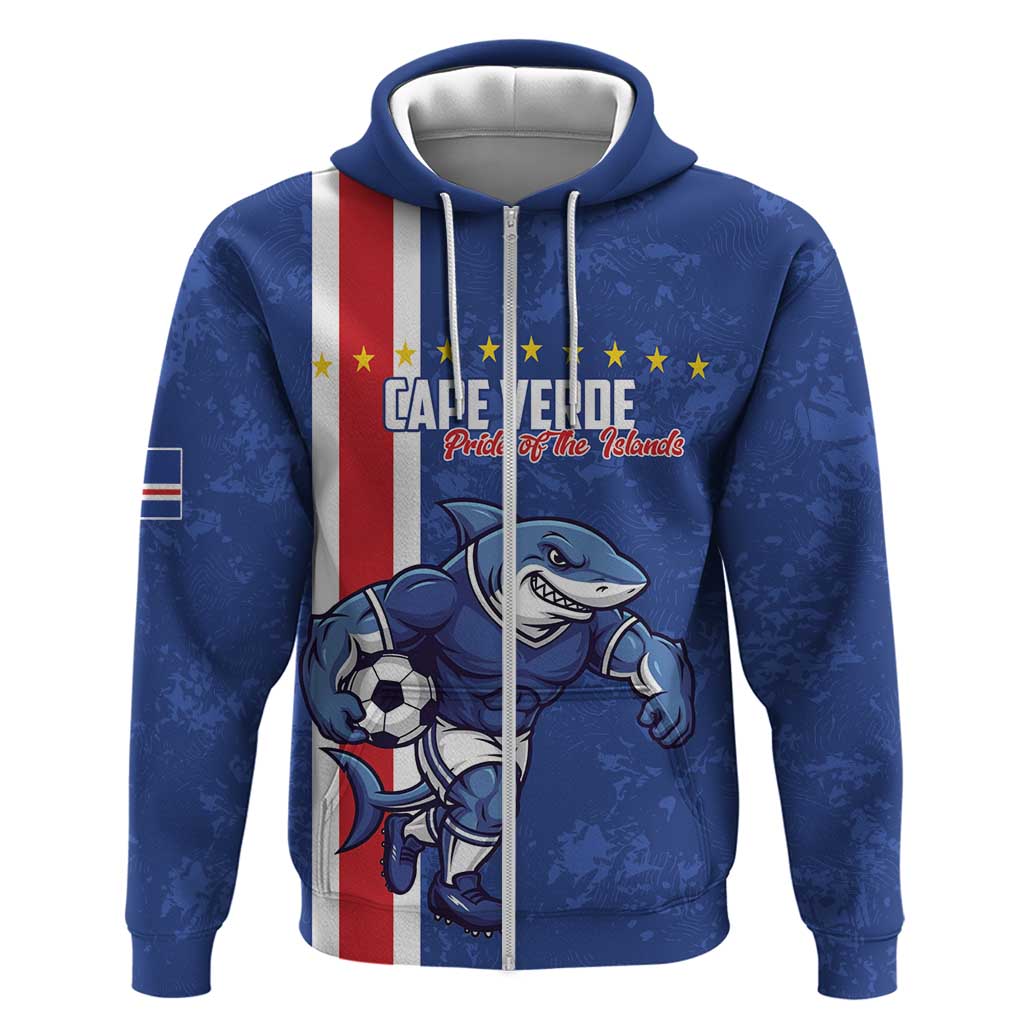 Cape Verde Pride Custom Zip Hoodie The First Voyage Of Champions - African Pride