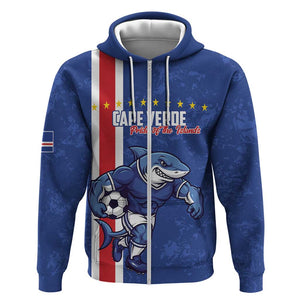 Cape Verde Pride Custom Zip Hoodie The First Voyage Of Champions - African Pride