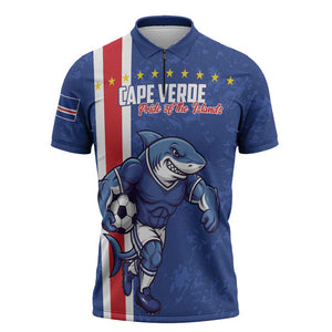 Cape Verde Pride Custom Zipper Polo Shirt The First Voyage Of Champions