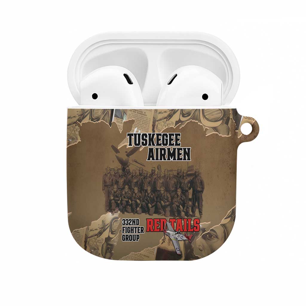 Tuskegee Airmen  Red Tails Tribute AirPods Case Black History Air Force