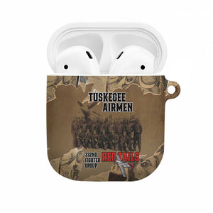 Tuskegee Airmen  Red Tails Tribute AirPods Case Black History Air Force