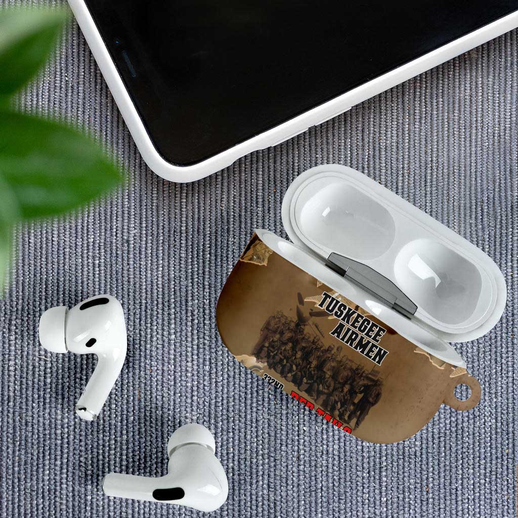 Tuskegee Airmen  Red Tails Tribute AirPods Case Black History Air Force