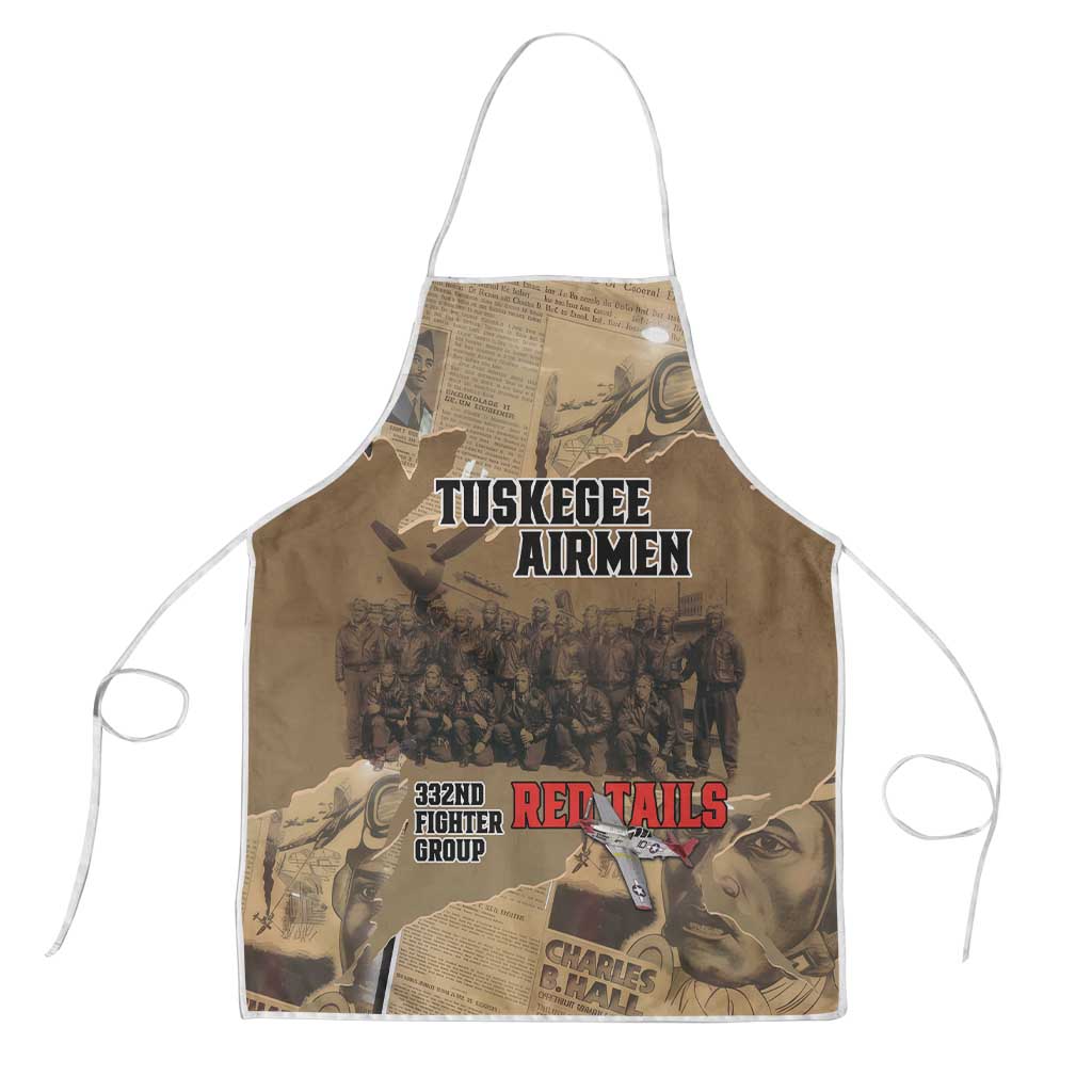 Tuskegee Airmen  Red Tails Tribute Apron Black History Air Force