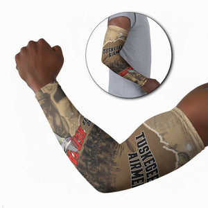 Tuskegee Airmen  Red Tails Tribute Arm Sleeves Black History Air Force