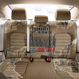 Tuskegee Airmen  Red Tails Tribute Back Car Seat Cover Black History Air Force - African Pride