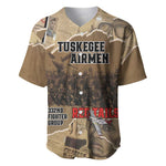 Tuskegee Airmen  Red Tails Tribute Baseball Jersey Black History Air Force - African Pride