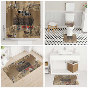 Tuskegee Airmen  Red Tails Tribute Bathroom Set Black History Air Force