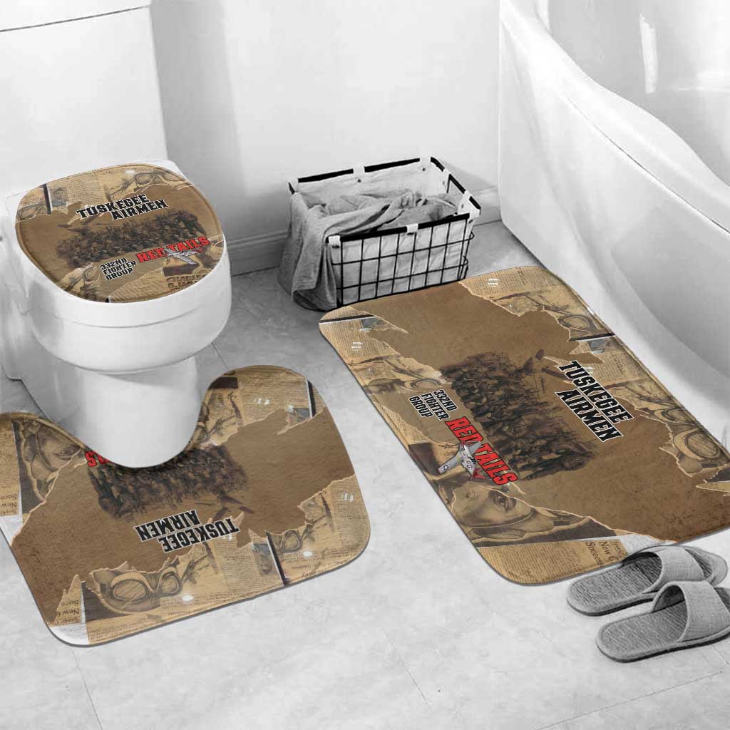 Tuskegee Airmen  Red Tails Tribute Bathroom Set Black History Air Force