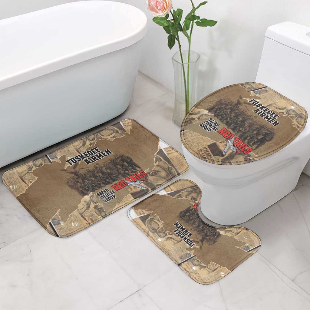Tuskegee Airmen  Red Tails Tribute Bathroom Set Black History Air Force