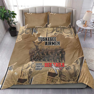 Tuskegee Airmen  Red Tails Tribute Bedding Set Black History Air Force - African Pride