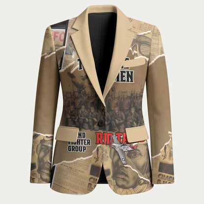 Tuskegee Airmen  Red Tails Tribute Blazer Black History Air Force