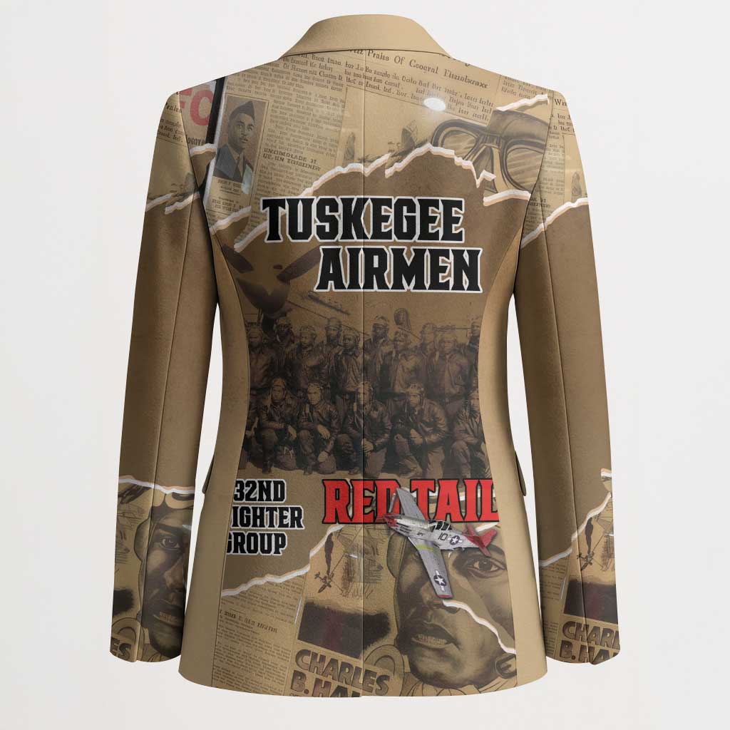 Tuskegee Airmen  Red Tails Tribute Blazer Black History Air Force