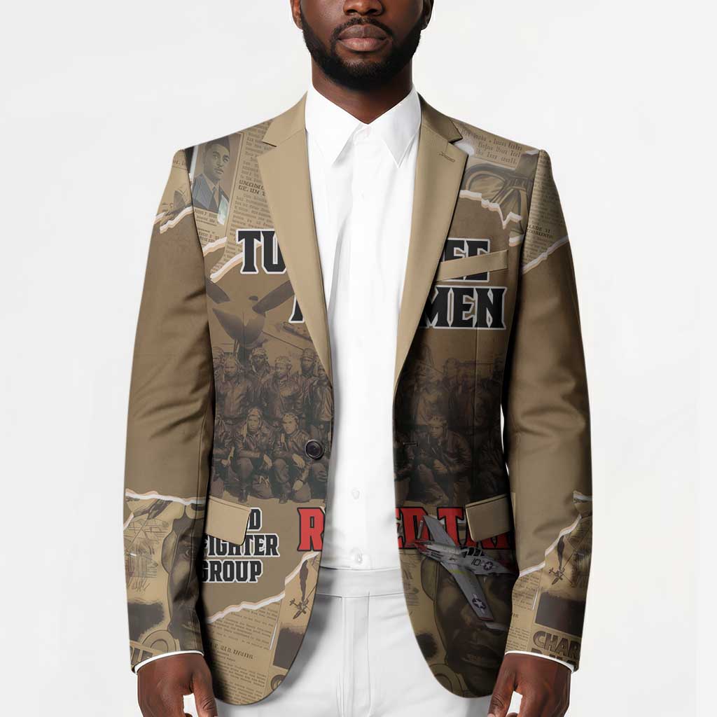 Tuskegee Airmen  Red Tails Tribute Blazer Black History Air Force