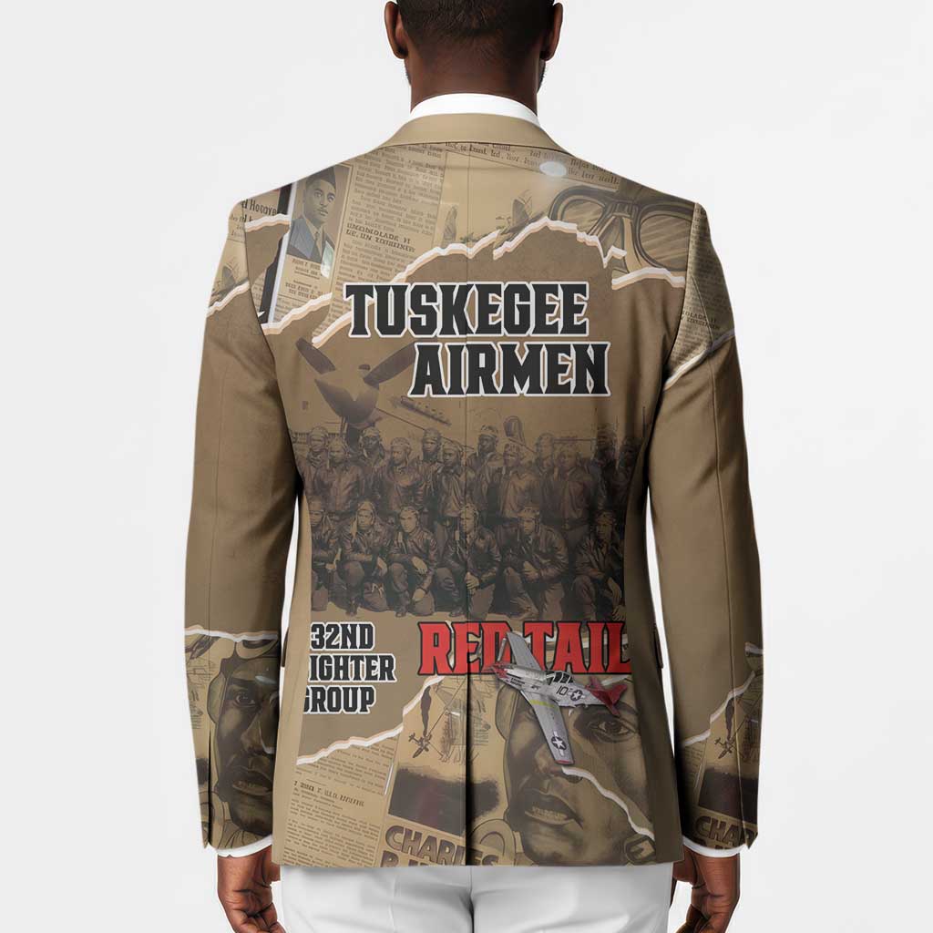 Tuskegee Airmen  Red Tails Tribute Blazer Black History Air Force