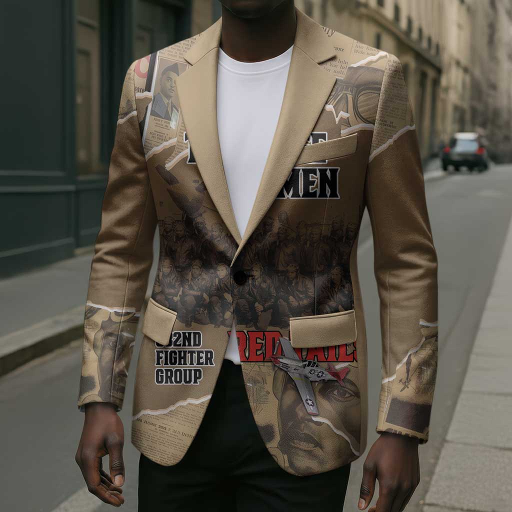 Tuskegee Airmen  Red Tails Tribute Blazer Black History Air Force