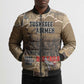 Tuskegee Airmen  Red Tails Tribute Bomber Puffer Jacket Black History Air Force
