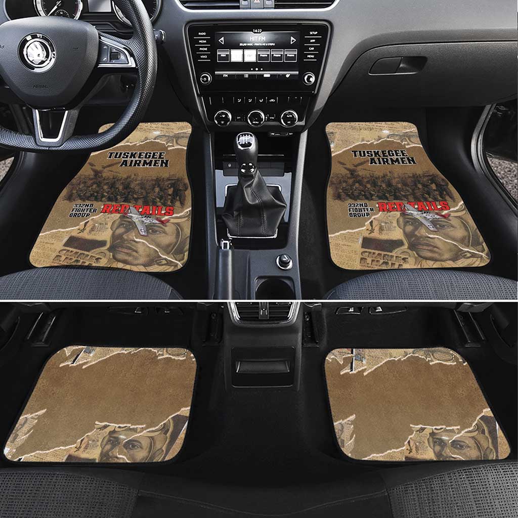 Tuskegee Airmen  Red Tails Tribute Car Mats Black History Air Force - African Pride