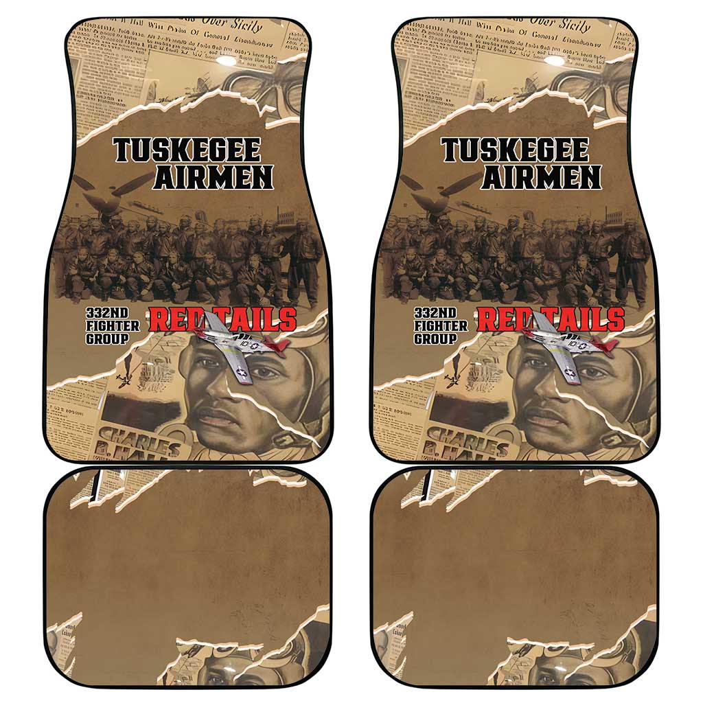 Tuskegee Airmen  Red Tails Tribute Car Mats Black History Air Force - African Pride