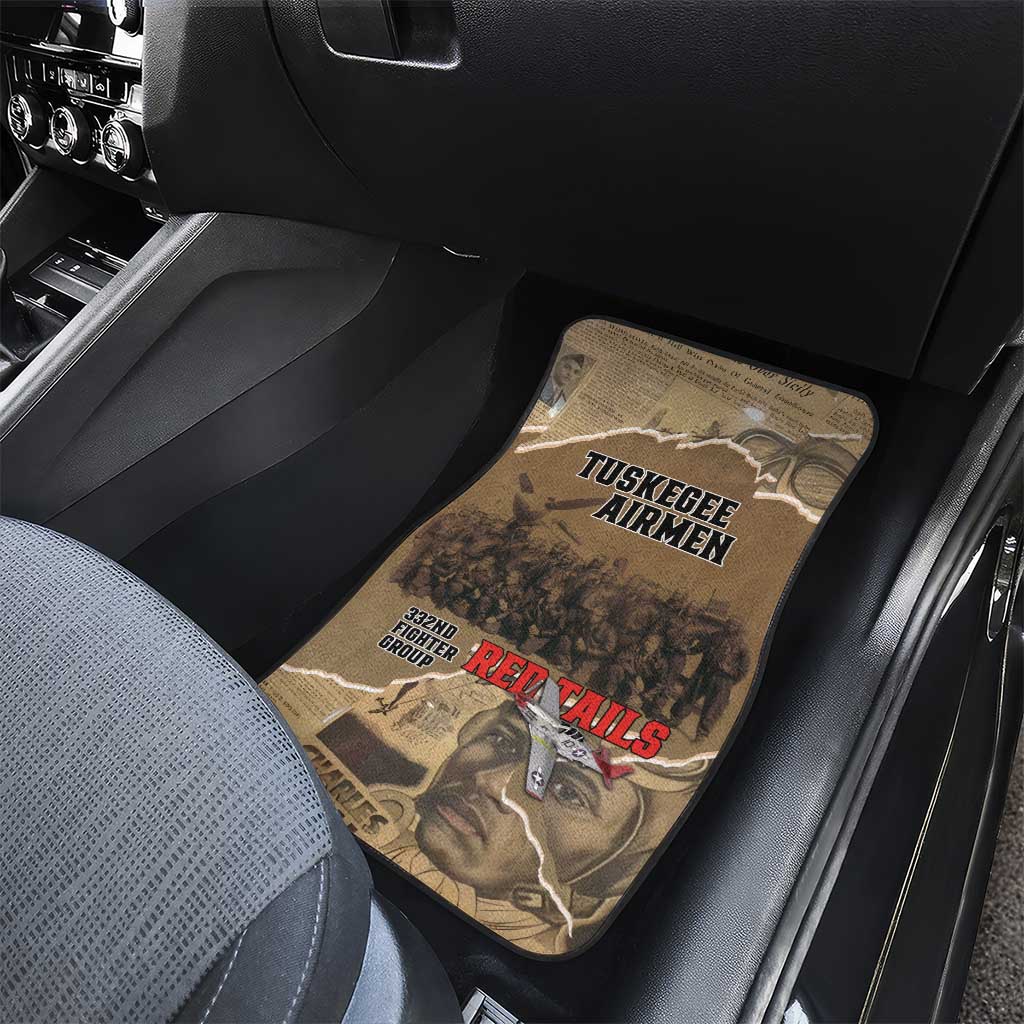Tuskegee Airmen  Red Tails Tribute Car Mats Black History Air Force - African Pride