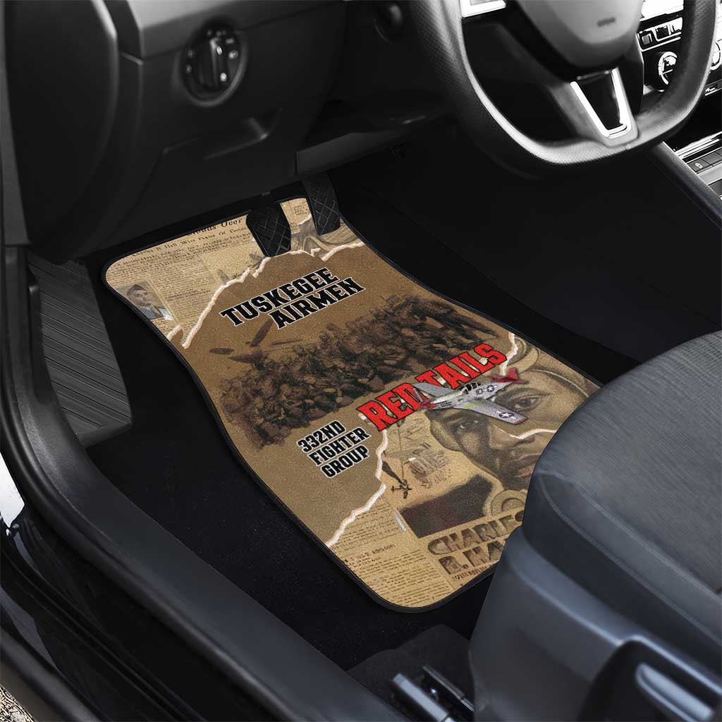 Tuskegee Airmen  Red Tails Tribute Car Mats Black History Air Force - African Pride