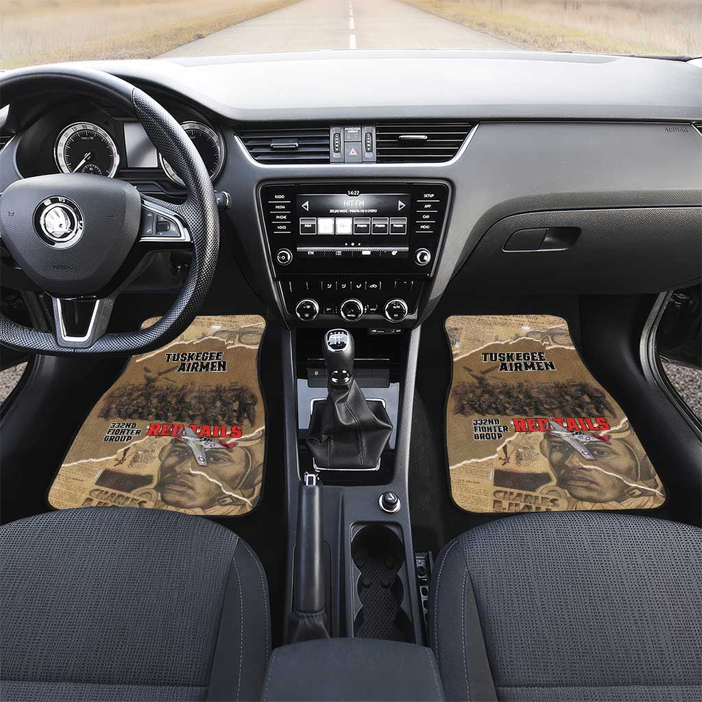 Tuskegee Airmen  Red Tails Tribute Car Mats Black History Air Force - African Pride