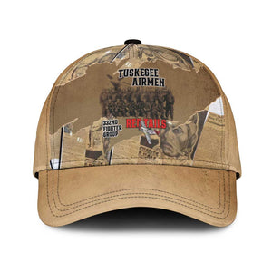 Tuskegee Airmen  Red Tails Tribute Classic Cap Black History Air Force - African Pride