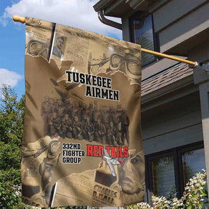 Tuskegee Airmen  Red Tails Tribute Garden Flag Black History Air Force - African Pride