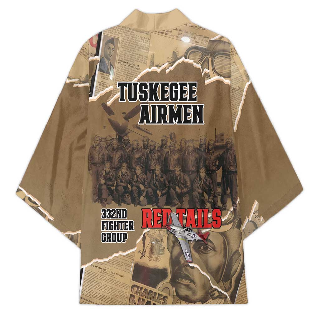 Tuskegee Airmen  Red Tails Tribute Kimono Black History Air Force