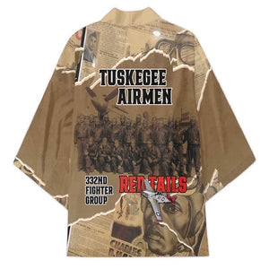 Tuskegee Airmen  Red Tails Tribute Kimono Black History Air Force