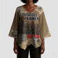 Tuskegee Airmen  Red Tails Tribute Kimono Sleeve Blouse Black History Air Force