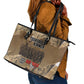 Tuskegee Airmen  Red Tails Tribute Leather Tote Bag Black History Air Force - African Pride