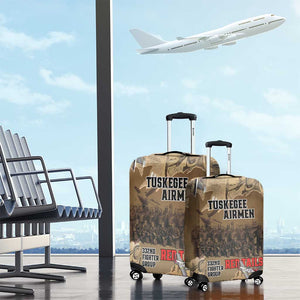 Tuskegee Airmen  Red Tails Tribute Luggage Cover Black History Air Force - African Pride