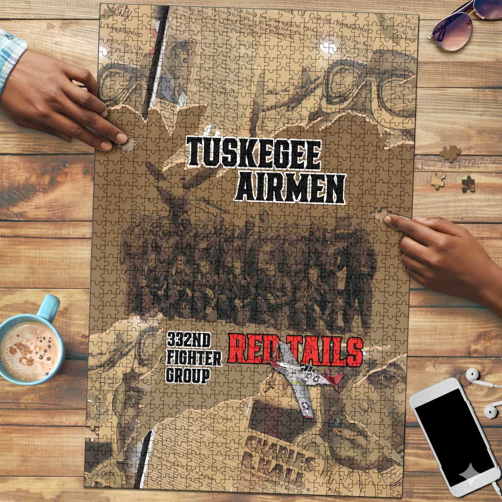 Tuskegee Airmen  Red Tails Tribute Puzzle Black History Air Force