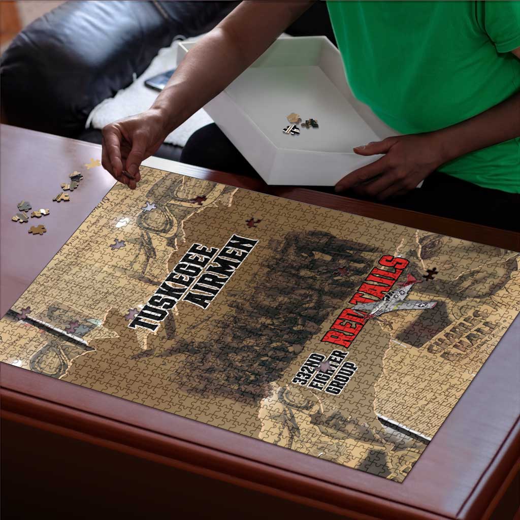 Tuskegee Airmen  Red Tails Tribute Puzzle Black History Air Force