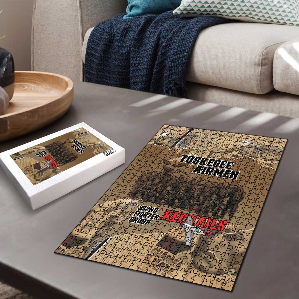 Tuskegee Airmen  Red Tails Tribute Puzzle Black History Air Force